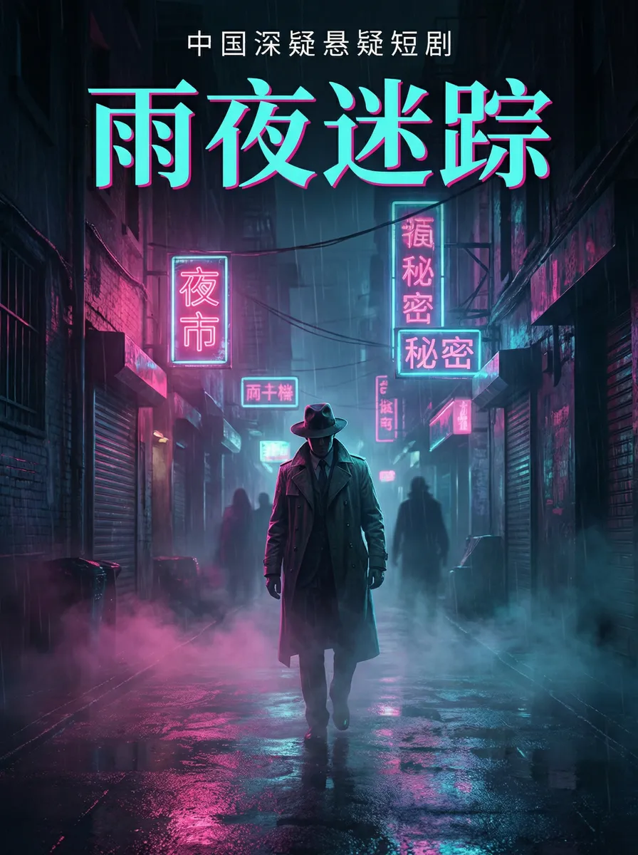 《金银胆神》金胆银胆就是准 悬疑追踪短剧 - 雨夜迷踪海报